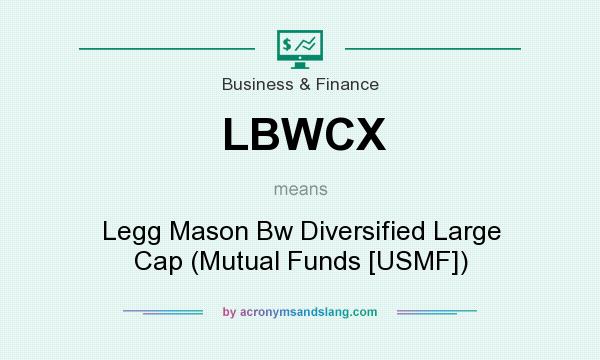 What does LBWCX mean? It stands for Legg Mason Bw Diversified Large Cap (Mutual Funds [USMF])