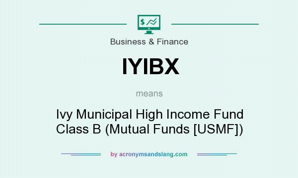 What does IYIBX mean? It stands for Ivy Municipal High Income Fund Class B (Mutual Funds [USMF])
