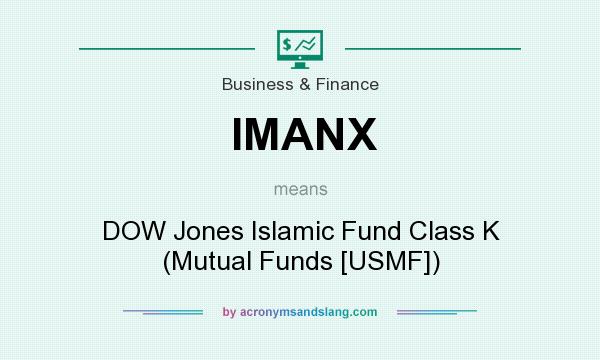 What does IMANX mean? It stands for DOW Jones Islamic Fund Class K (Mutual Funds [USMF])