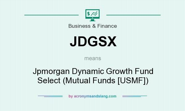 What does JDGSX mean? It stands for Jpmorgan Dynamic Growth Fund Select (Mutual Funds [USMF])