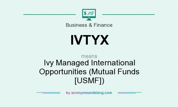 What does IVTYX mean? It stands for Ivy Managed International Opportunities (Mutual Funds [USMF])