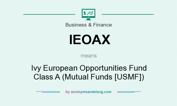What does IEOAX mean? It stands for Ivy European Opportunities Fund Class A (Mutual Funds [USMF])
