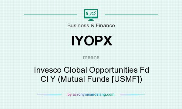 What does IYOPX mean? It stands for Invesco Global Opportunities Fd Cl Y (Mutual Funds [USMF])