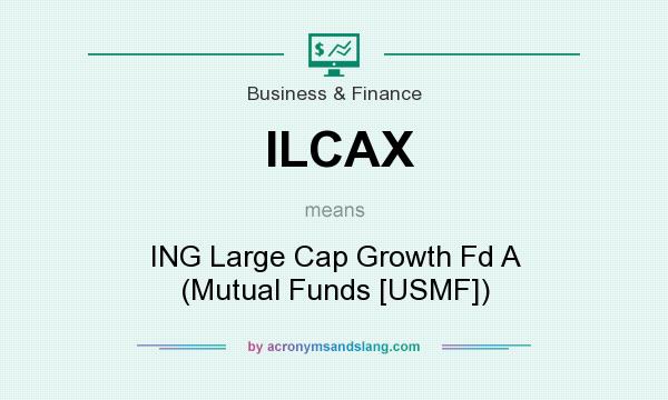 What does ILCAX mean? It stands for ING Large Cap Growth Fd A (Mutual Funds [USMF])