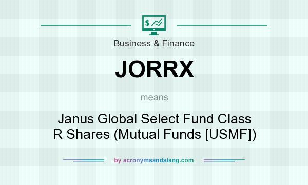 What does JORRX mean? It stands for Janus Global Select Fund Class R Shares (Mutual Funds [USMF])