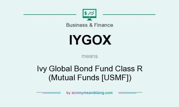 What does IYGOX mean? It stands for Ivy Global Bond Fund Class R (Mutual Funds [USMF])