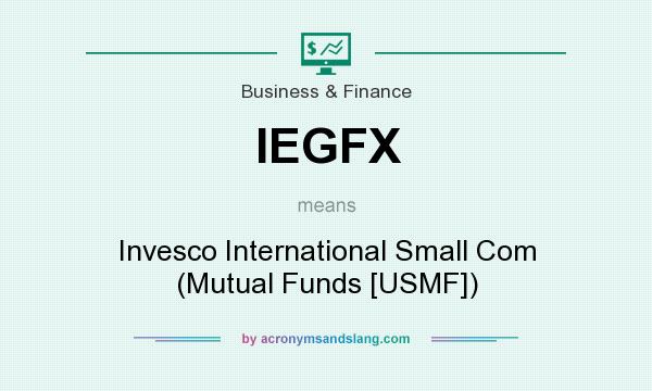 What does IEGFX mean? It stands for Invesco International Small Com (Mutual Funds [USMF])