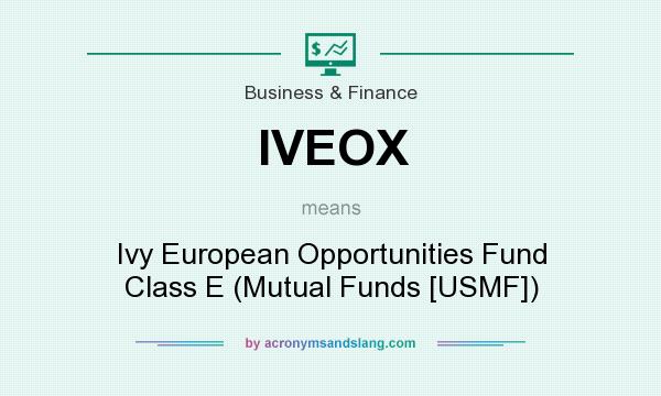 What does IVEOX mean? It stands for Ivy European Opportunities Fund Class E (Mutual Funds [USMF])