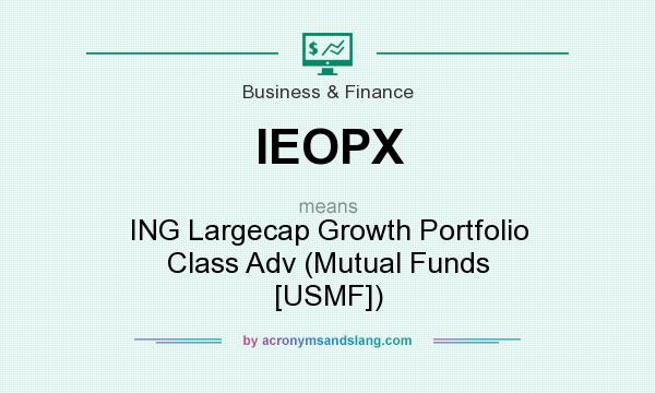 What does IEOPX mean? It stands for ING Largecap Growth Portfolio Class Adv (Mutual Funds [USMF])