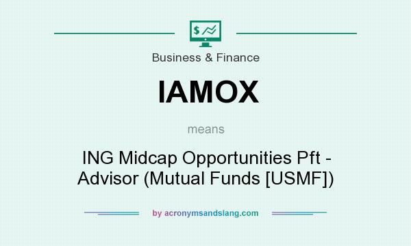 What does IAMOX mean? It stands for ING Midcap Opportunities Pft - Advisor (Mutual Funds [USMF])