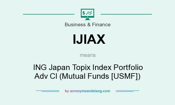 What does IJIAX mean? It stands for ING Japan Topix Index Portfolio Adv Cl (Mutual Funds [USMF])