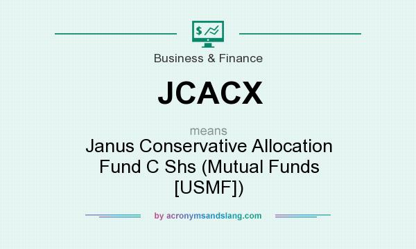 What does JCACX mean? It stands for Janus Conservative Allocation Fund C Shs (Mutual Funds [USMF])