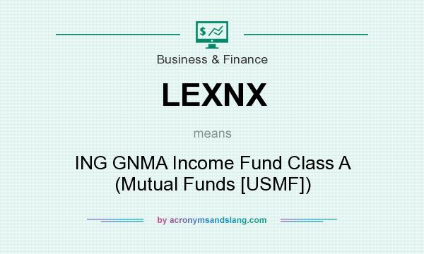 What does LEXNX mean? It stands for ING GNMA Income Fund Class A (Mutual Funds [USMF])