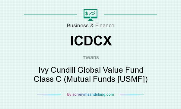What does ICDCX mean? It stands for Ivy Cundill Global Value Fund Class C (Mutual Funds [USMF])