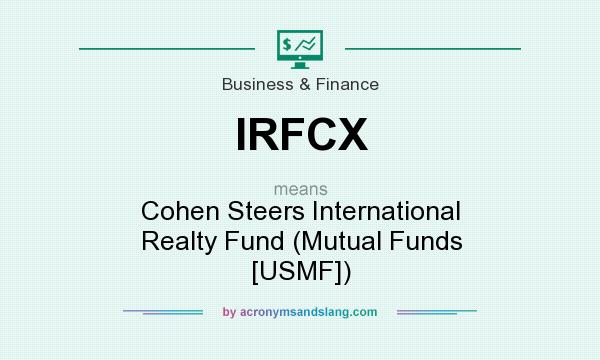 What does IRFCX mean? It stands for Cohen Steers International Realty Fund (Mutual Funds [USMF])