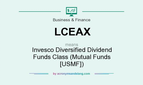 What does LCEAX mean? It stands for Invesco Diversified Dividend Funds Class (Mutual Funds [USMF])