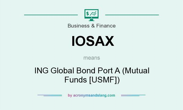 What does IOSAX mean? It stands for ING Global Bond Port A (Mutual Funds [USMF])
