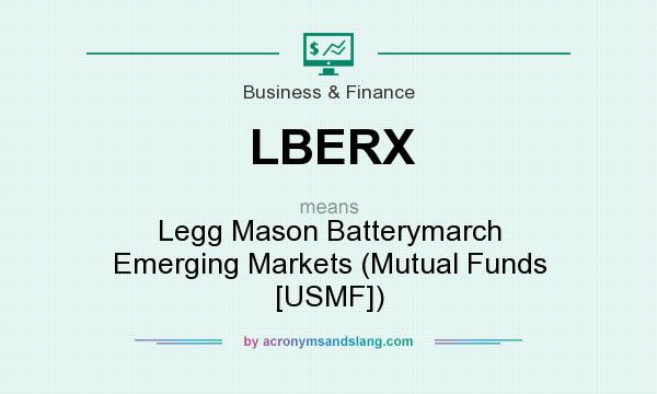 What does LBERX mean? It stands for Legg Mason Batterymarch Emerging Markets (Mutual Funds [USMF])
