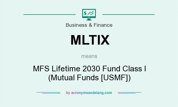 What does MLTIX mean? It stands for MFS Lifetime 2030 Fund Class I (Mutual Funds [USMF])