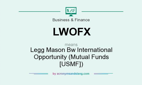 What does LWOFX mean? It stands for Legg Mason Bw International Opportunity (Mutual Funds [USMF])