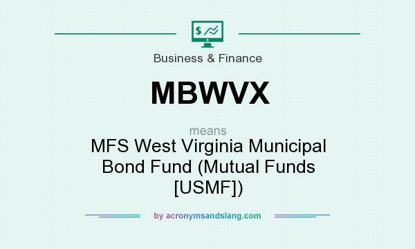 What does MBWVX mean? It stands for MFS West Virginia Municipal Bond Fund (Mutual Funds [USMF])