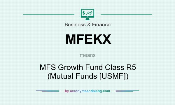 What does MFEKX mean? It stands for MFS Growth Fund Class R5 (Mutual Funds [USMF])