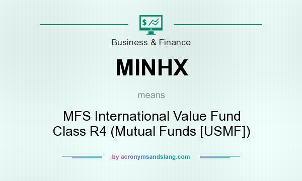 What does MINHX mean? It stands for MFS International Value Fund Class R4 (Mutual Funds [USMF])