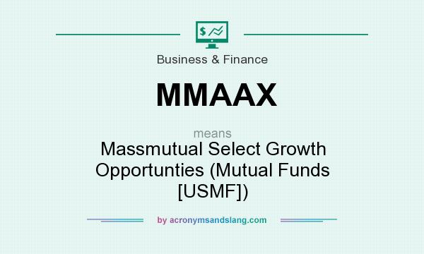 What does MMAAX mean? It stands for Massmutual Select Growth Opportunties (Mutual Funds [USMF])