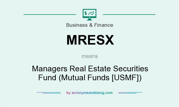 What does MRESX mean? It stands for Managers Real Estate Securities Fund (Mutual Funds [USMF])