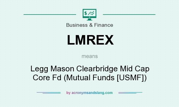 What does LMREX mean? It stands for Legg Mason Clearbridge Mid Cap Core Fd (Mutual Funds [USMF])