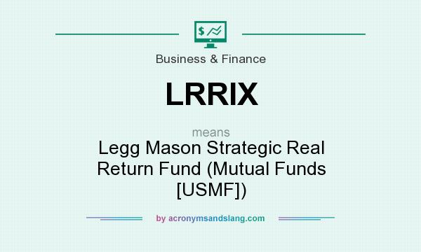 What does LRRIX mean? It stands for Legg Mason Strategic Real Return Fund (Mutual Funds [USMF])