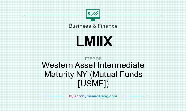 What does LMIIX mean? It stands for Western Asset Intermediate Maturity NY (Mutual Funds [USMF])