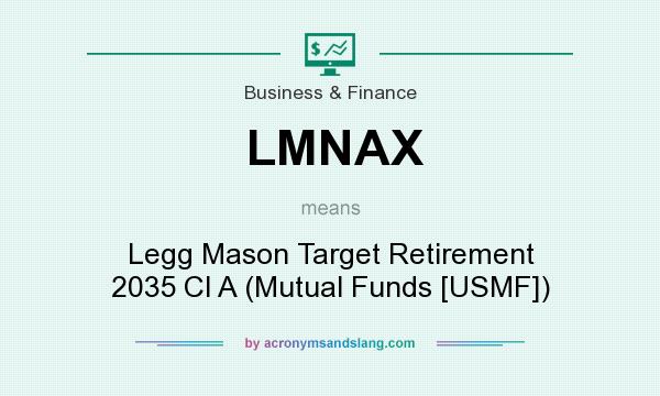 What does LMNAX mean? It stands for Legg Mason Target Retirement 2035 Cl A (Mutual Funds [USMF])