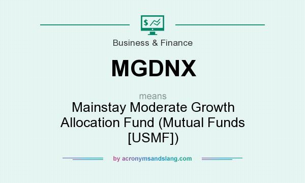 What does MGDNX mean? It stands for Mainstay Moderate Growth Allocation Fund (Mutual Funds [USMF])