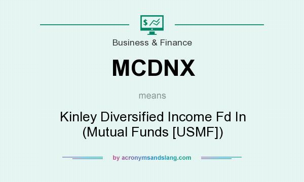 What does MCDNX mean? It stands for Kinley Diversified Income Fd In (Mutual Funds [USMF])