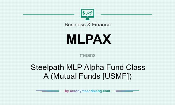 What does MLPAX mean? It stands for Steelpath MLP Alpha Fund Class A (Mutual Funds [USMF])