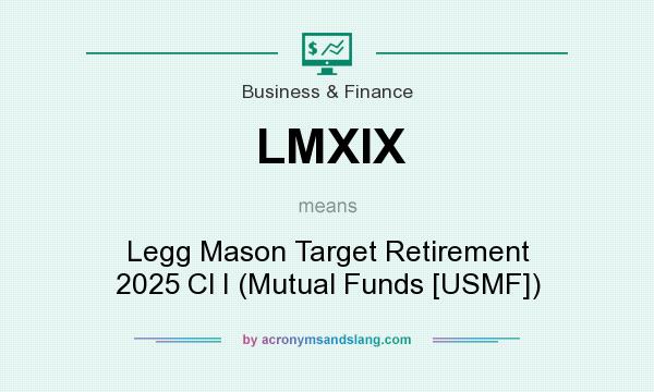 What does LMXIX mean? It stands for Legg Mason Target Retirement 2025 Cl I (Mutual Funds [USMF])