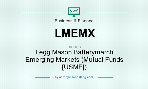 What does LMEMX mean? It stands for Legg Mason Batterymarch Emerging Markets (Mutual Funds [USMF])