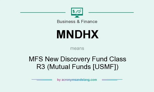 What does MNDHX mean? It stands for MFS New Discovery Fund Class R3 (Mutual Funds [USMF])