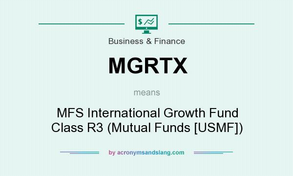 What does MGRTX mean? It stands for MFS International Growth Fund Class R3 (Mutual Funds [USMF])