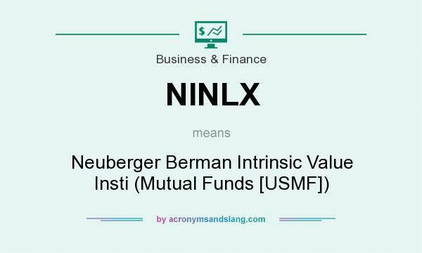 What does NINLX mean? It stands for Neuberger Berman Intrinsic Value Insti (Mutual Funds [USMF])