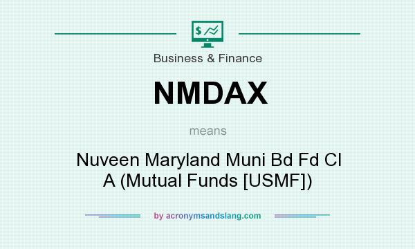 What does NMDAX mean? It stands for Nuveen Maryland Muni Bd Fd Cl A (Mutual Funds [USMF])