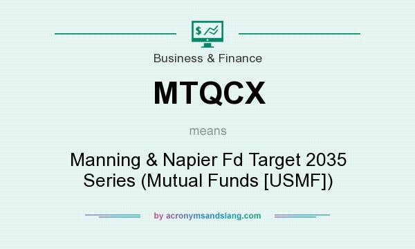What does MTQCX mean? It stands for Manning & Napier Fd Target 2035 Series (Mutual Funds [USMF])