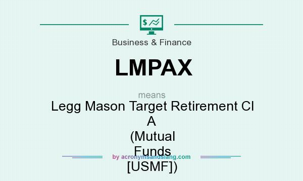 What does LMPAX mean? It stands for Legg Mason Target Retirement Cl A (Mutual Funds [USMF])