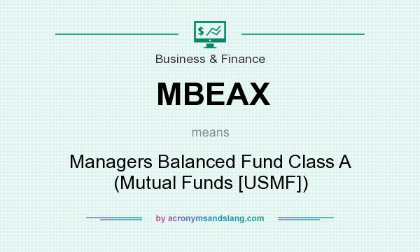 What does MBEAX mean? It stands for Managers Balanced Fund Class A (Mutual Funds [USMF])