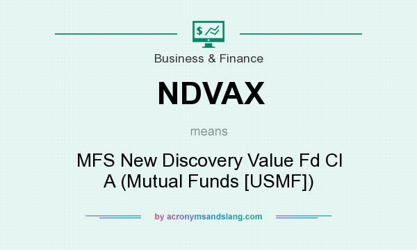 What does NDVAX mean? It stands for MFS New Discovery Value Fd Cl A (Mutual Funds [USMF])