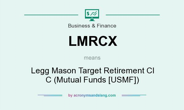 What does LMRCX mean? It stands for Legg Mason Target Retirement Cl C (Mutual Funds [USMF])