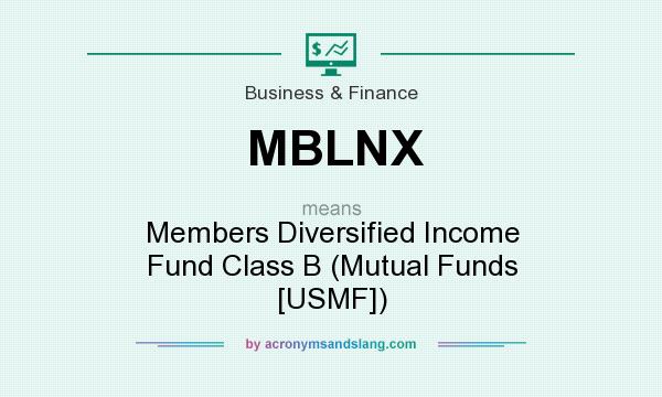 What does MBLNX mean? It stands for Members Diversified Income Fund Class B (Mutual Funds [USMF])