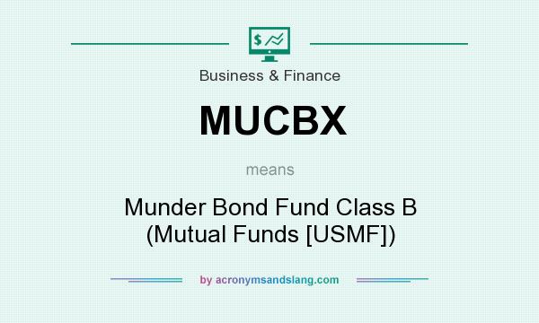What does MUCBX mean? It stands for Munder Bond Fund Class B (Mutual Funds [USMF])