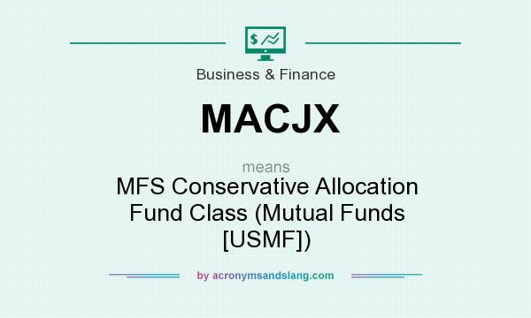 What does MACJX mean? It stands for MFS Conservative Allocation Fund Class (Mutual Funds [USMF])